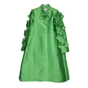 EY Boutique Jacket Dress Set Womens 8 Green Rhinestone Embellished NWT UD2735